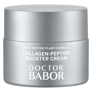 Babor Collagen Peptide Booster Cream in elegant jar, anti-aging moisturizer for firm skin.
