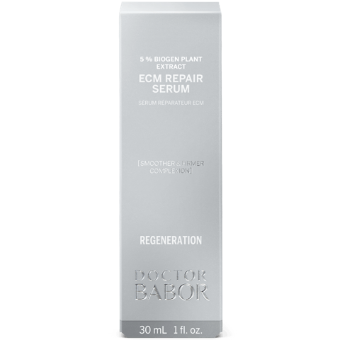 babor-ecm-repair-serum-1 Close-up of Babor ECM Repair Serum, anti-aging formula to support skin’s natural repair process.