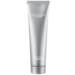 Babor Soothing Cream Cleanser in sleek tube, gentle face wash for sensitive skin.